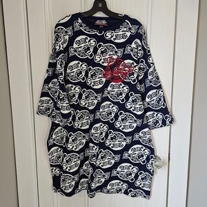 PEPSI COLA Men’s 5XL Shirt Short Sleeve Oversized Velour Accent Blue Streetwear